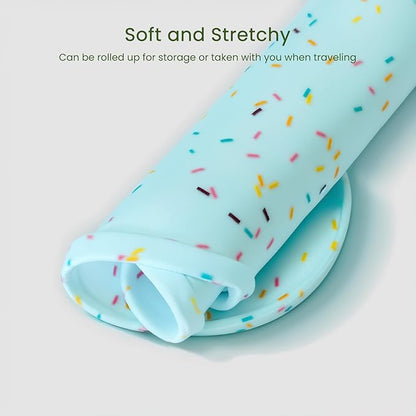 Dog Food Mat Anti-Slip Silicone Dog Bowl Mat Thicker Pet Placemat Waterproof - Image 6