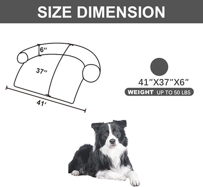 Calming Dogs/Cats Bed Mats, Dog Pad Washable Removable Couch Cover, Plush Long - Image 2