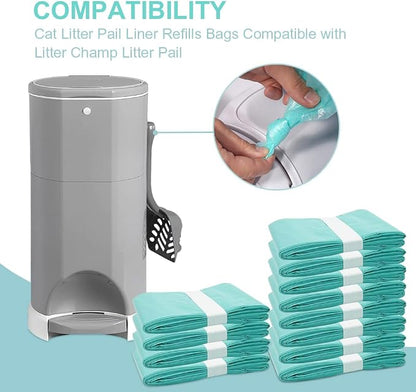 Cat Litter Pail Liner Refills Bags Compatible - Image 2