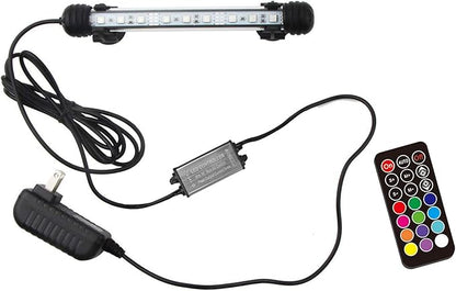 LED Aquarium Light, 7.5inch Colorful Fish Tank Light Submersible Underwater by COVOART
