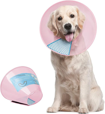 Supet Dog Cone Collar Adjustable After Surgery, Comfortable Pet Recovery Collar by Supet