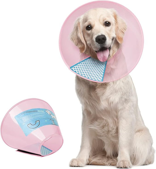 Supet Dog Cone Collar Adjustable After Surgery, Comfortable Pet Recovery Collar by Supet