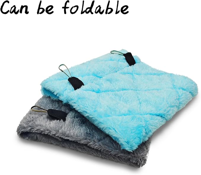 Tfwadmx 2Pcs Bird Tent Plush Hammock Hanging Warm Hut Nest - Image 6