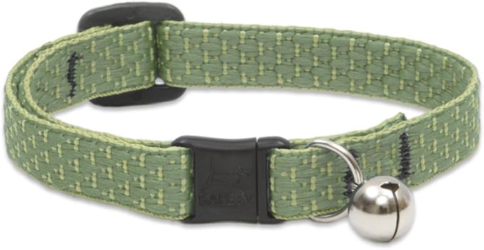 LupinePet Eco 1/2" Moss Cat Safety Collar by LupinePet