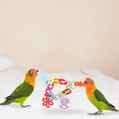 Hypeety Bird Parrot Foot Toy Chewing Swing Bite Toy Plastic Parrot Toys Bird - Image 5