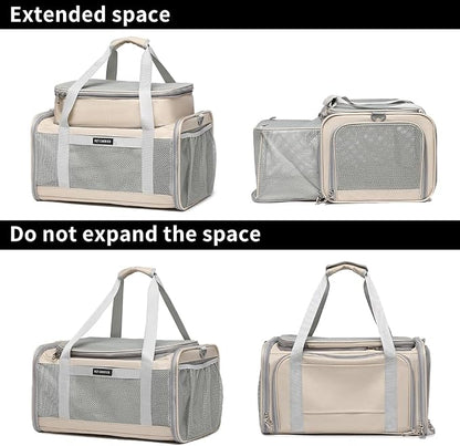 Airline Approved Pet Carrier for Cats and Small Dogs up to 15 lbs, Breathable - Image 4