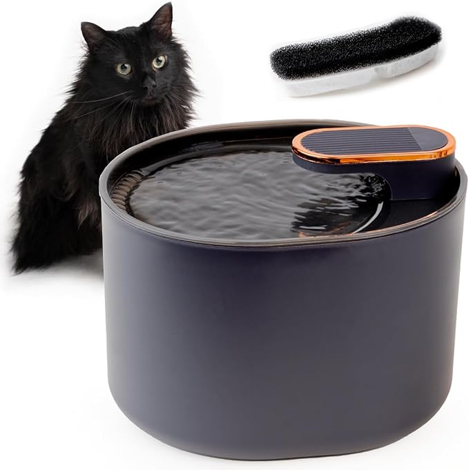 Tebon Cat Water Fountain – Automatic Pet Water Dispenser & Drinking Bowl – by AngoraBrands