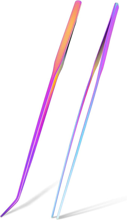 Mandala Crafts 15 Inches Rainbow Stainless Steel Straight and Curved Aquarium by MandalaCrafts