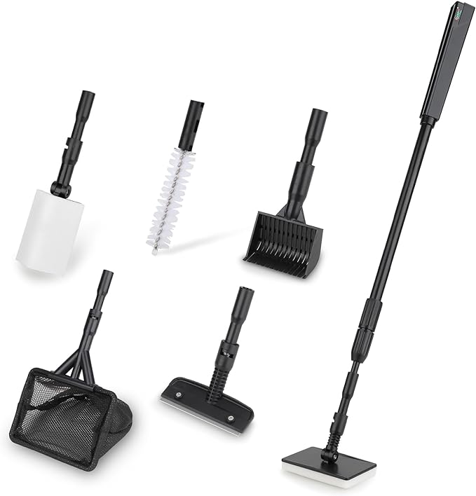 hygger 6-in-1 Aquarium Cleaning Tools, 6 Clean Heads by hygger