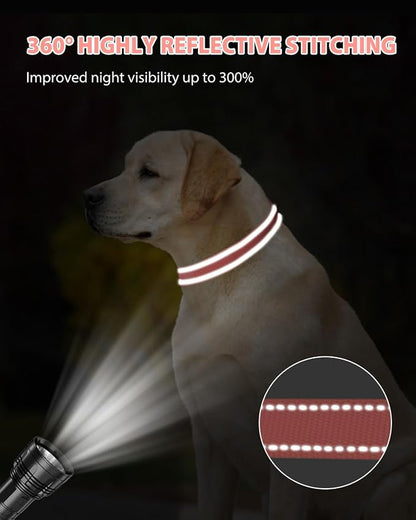 Joytale Large Dog Collar, Reflective and Adjustable Nylon Pet Collar - Image 5