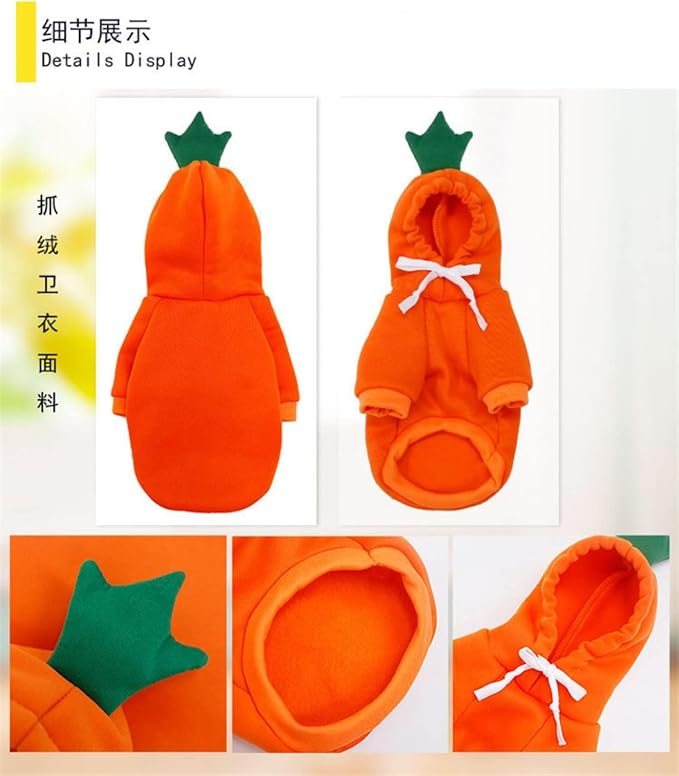 Warm Dog Winter Clothes Cute Fruit Dog Coat Hoodies Fleece Pet Dogs Costume - Image 3
