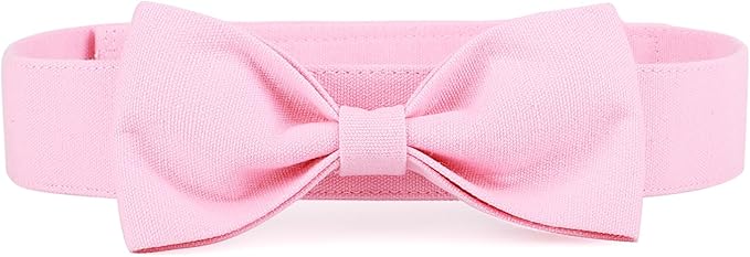 Segarty Dog Bow Ties for Large Dogs Neck Girth 16.5-21.3in, Adjustable Pink by Segarty