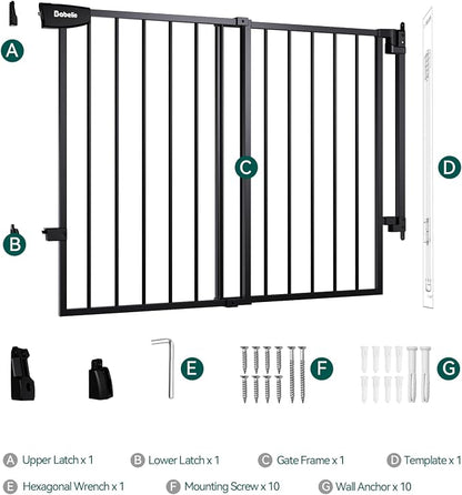 Babelio 34" Tall No Bottom Bar Baby/Dog Gate - Image 7