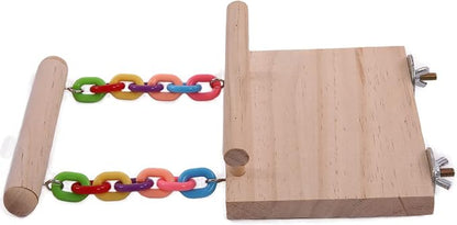 Parrot Climbing Ladder, Bird Wooden Playground - Image 4