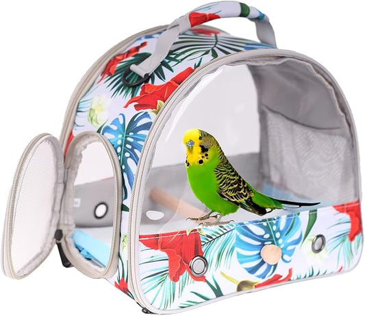 Portable Small Bird Travel Carrier Cage by ORIZZP