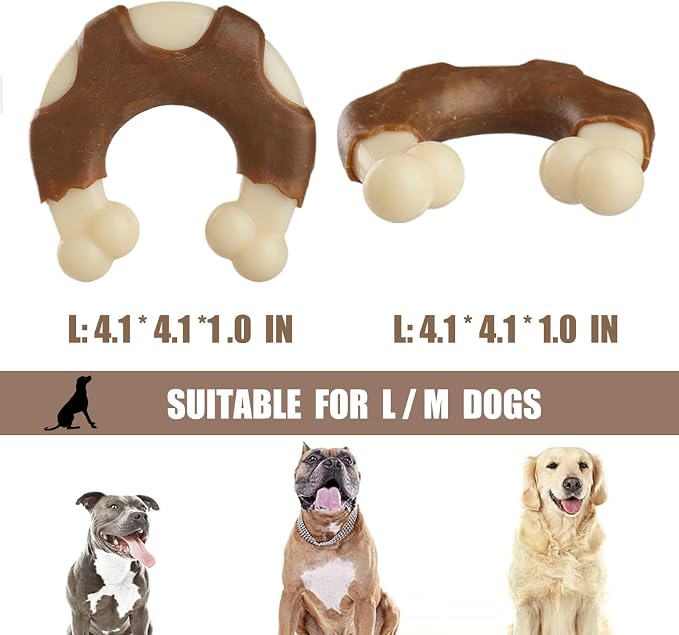 Durable Nylon Dog Toys, 2 Pack Tough Chew Toys - Image 5