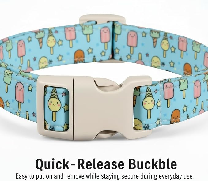Blue Dog Collar for Large Dogs, Boy Girl Dog Collar - Image 6