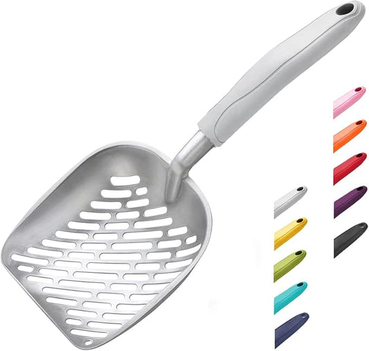 WePet Cat Litter Scoop, Aluminum Alloy Sifter, Kitty Metal Scooper, Deep Shovel by WePet
