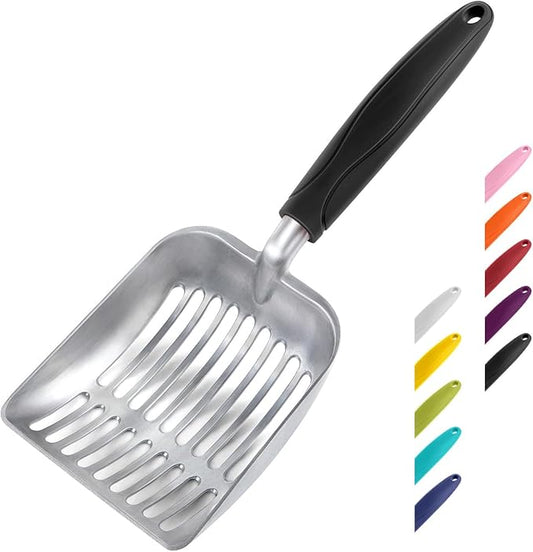 WePet Cat Litter Scoop, Aluminum Alloy Sifter, Kitty Metal Scooper, Deep Shovel by WePet