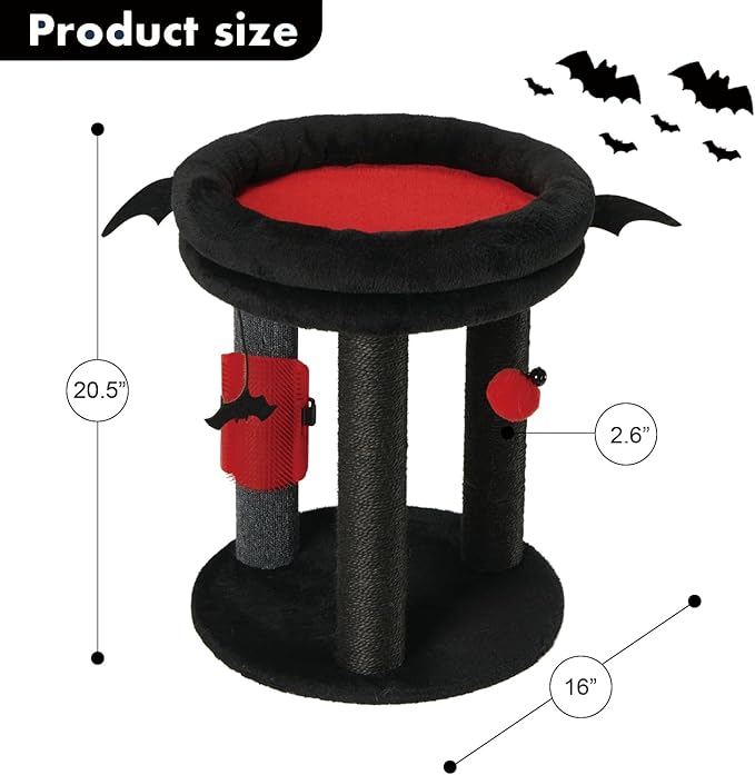 MECOOL 4in1 Small Cat Tree, Scratching Post - Image 4