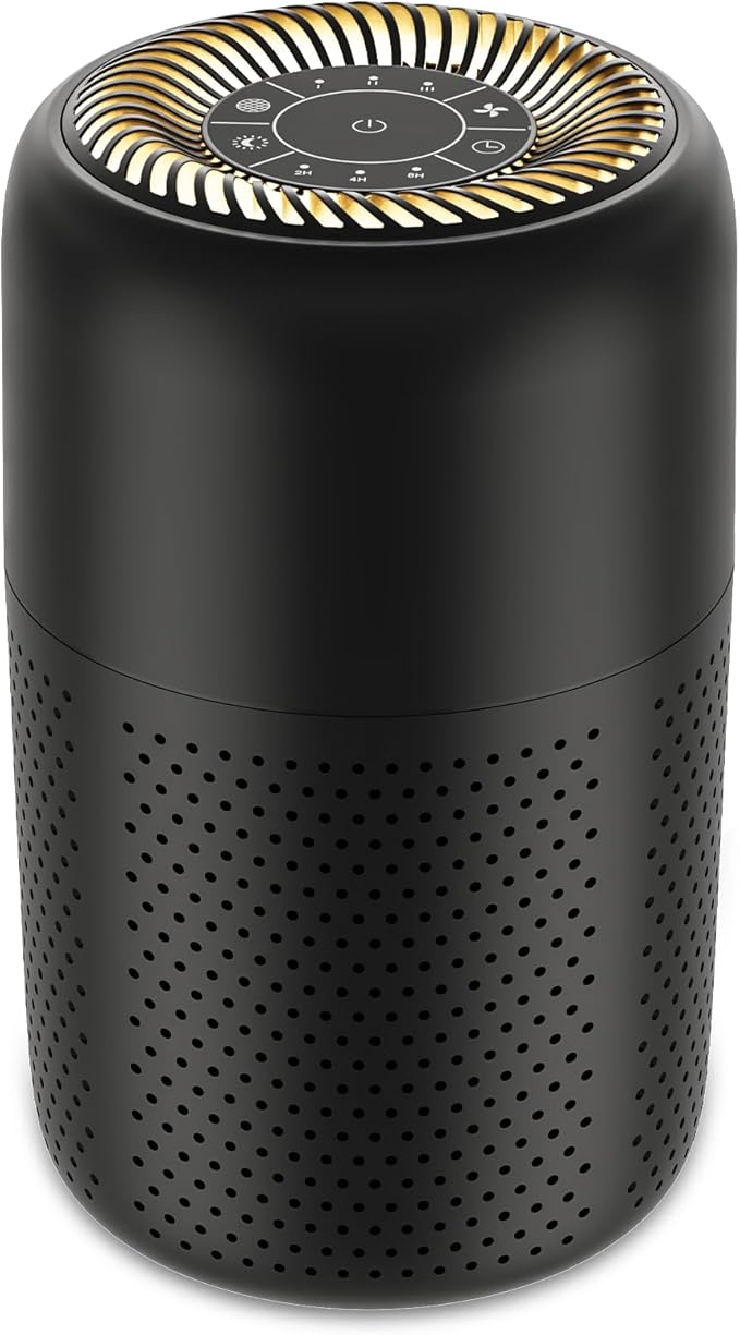 Small Air Purifiers for Bedroom Home Dorm Up to 600 sqft, 20 dB Quiet Desktop by VhoiuAirPurifierforBedroom