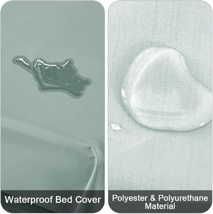 DUJUIKE Waterproof Bed Cover for Dog and Cats, Pet Hair Resistant Bed Sheet - Image 2