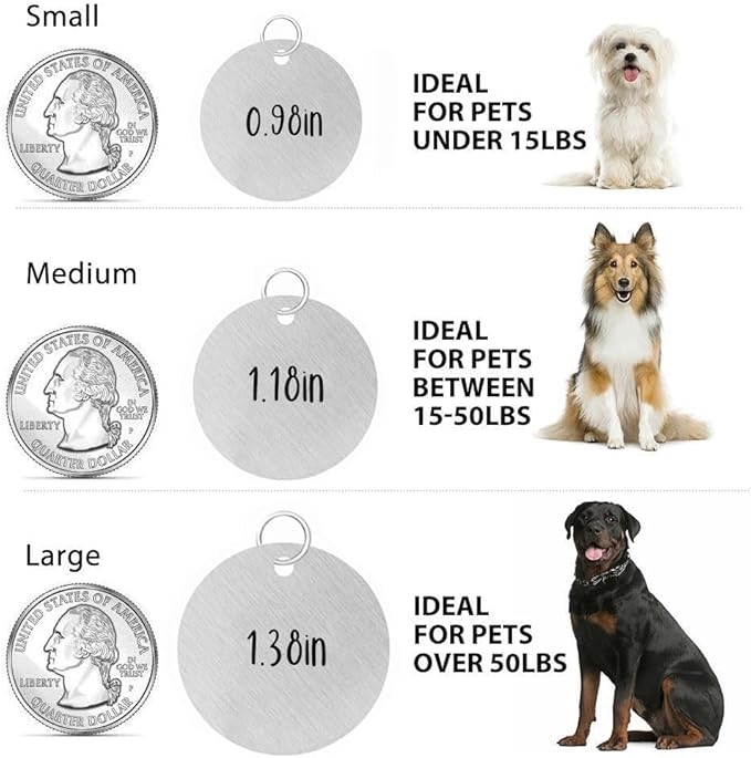 MYXGY Dog Tags Personalized, Engraved Dog Tags - Image 6