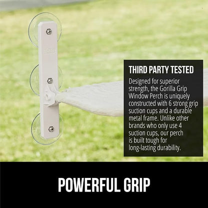 GORILLA GRIP Cat Window Perch, Foldable Cat Window Hammock Bed - Image 3