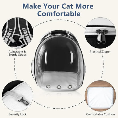 Cat Backpack Carrier Back Expandable Bubble Pet Carrier Backpack - Image 4
