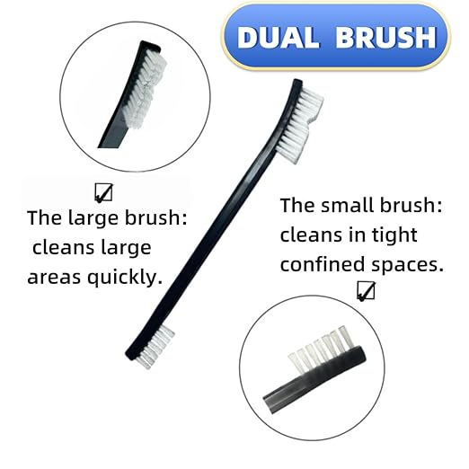 Anti-Static Nylon Bristles Deep Clean Soft Cleaning Brush: 8 Nylon Brushes - Image 3