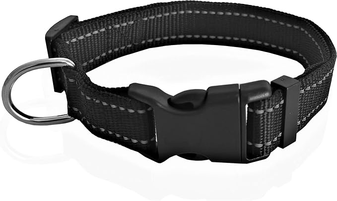 Adjustable Nylon Dog Collar, Reflective Collar 1 Inch 3/4 Inch 5/8 Inch Wide by TAIDA