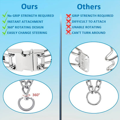 Prong Collar for Dogs, Adjustable Size Dog Training Collar Dog Pinch Collar - Image 5