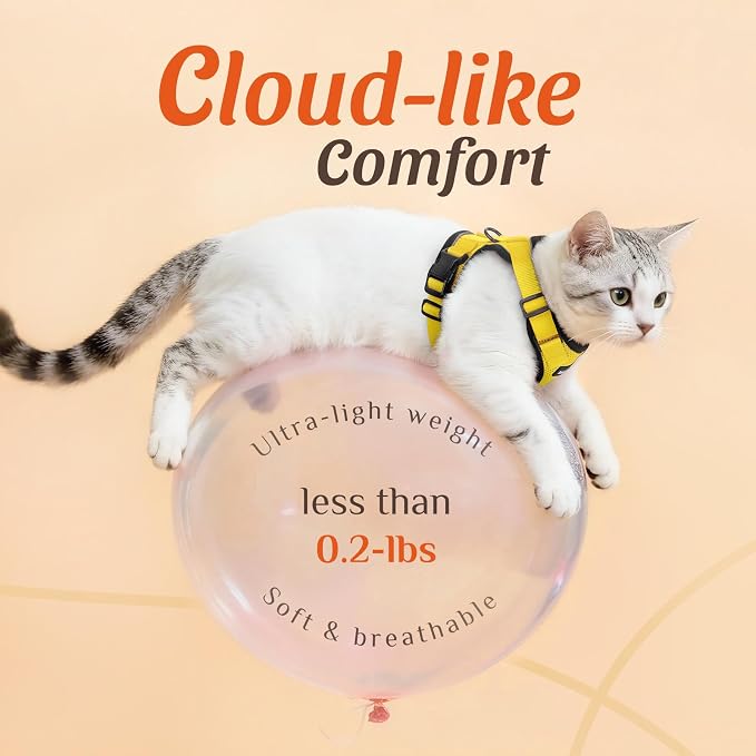 Dooradar Cat Harness and Leash Set, Escape Proof Safe Adjustable Kitten Vest - Image 6
