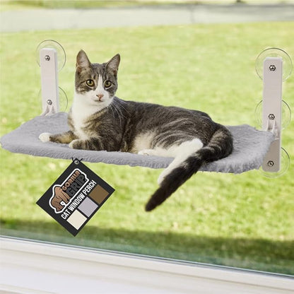 GORILLA GRIP Cat Window Perch, Foldable Cat Window Hammock Bed by GorillaGrip