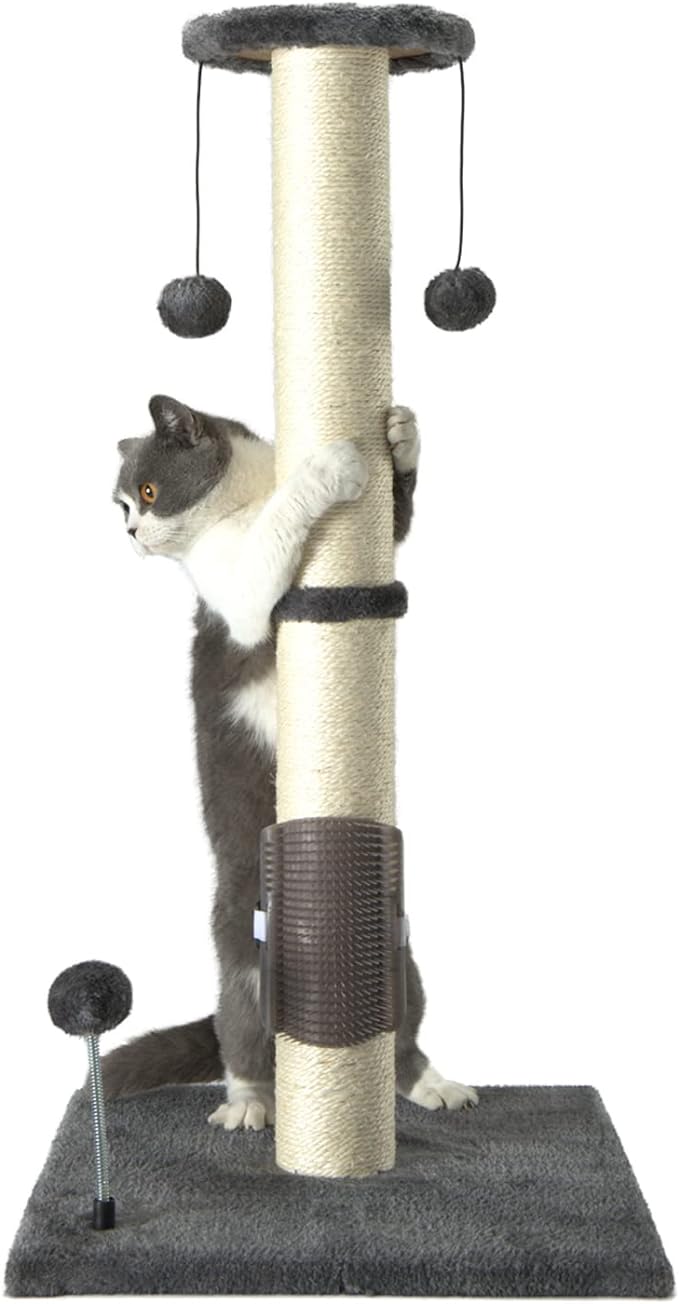 PEEKAB 32" Tall Cat Scratching Post Sisal Scratch Posts, by PEEKAB