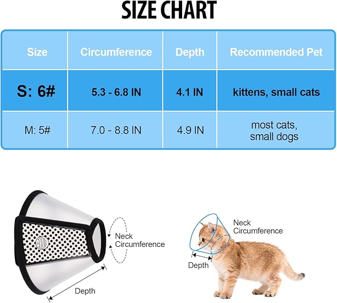 Depets Adjustable Recovery Pet Cone E-Collar - Image 3