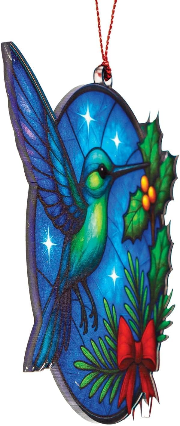 Christmas Ornaments 2025 – Hummingbird Suncatcher Window Hanging Decoration - Image 4