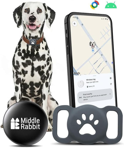 Dog Tracker Tag GPS Pet Tracking Smart Tag by MiddleRabbit