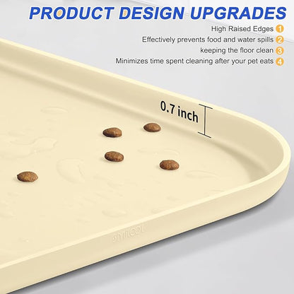 Silicone Pet Feeding Mat with Raised Edge - Image 4