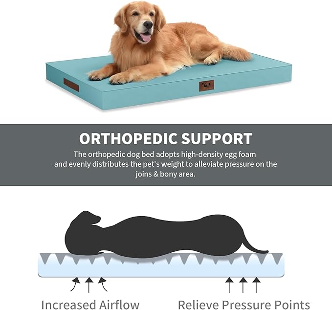 Outdoor Extra Large Dog Crate Bed, XXL Waterproof Dog Bed - Image 3