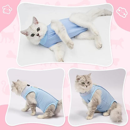 Cat Recovery Suit for Abdominal Wounds or Skin Diseases, Cat Onesie for Cats - Image 5