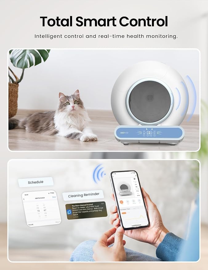 Self Cleaning Litter Box, Integrated Safety Automatic Cat Litter Box Self - Image 3