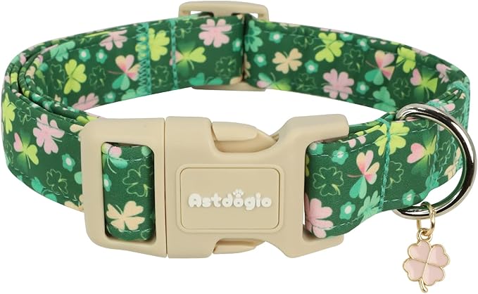 St. Patrick's Day Dog Collar, Adjustable Spring Cotton Collars Gifts by Unknown