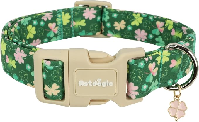 St. Patrick's Day Dog Collar, Adjustable Spring Cotton Collars Gifts by Unknown
