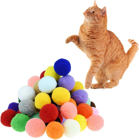 Premium Soft Pom Pom Balls for Kittens by Shizhoo
