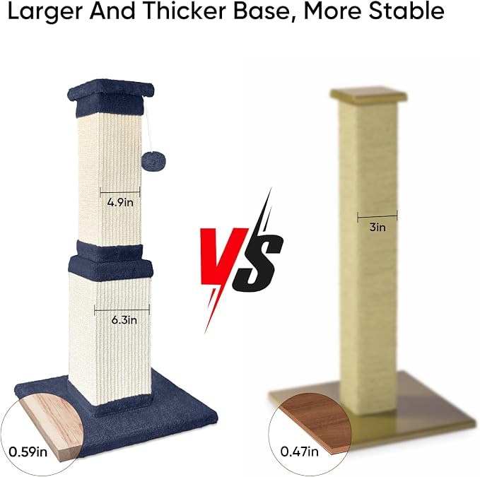 AGYM 32 Inch Cat Scratching Post - Image 5
