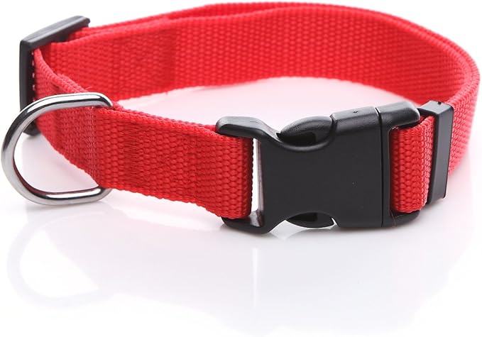 Adjustable Nylon Dog Collar, pet Collar 1 Inch 3/4 Inch 5/8 Inch Wide, by TAIDA