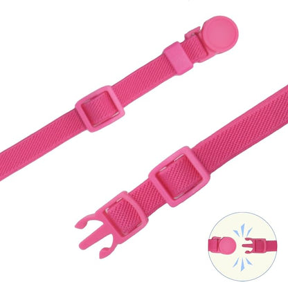 Breakaway Cat Collar with Bell, Safety Buckle Kitten Collar, Elastic Strech - Image 2