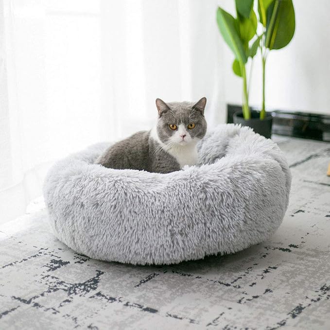 BODISEINT Modern Soft Plush Round Pet Bed - Image 5