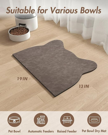 Absorbent Dog Food Mat-Dog Cat Mat - Image 7